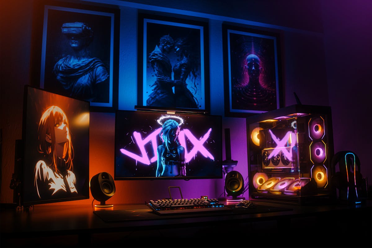 Modern gaming setup