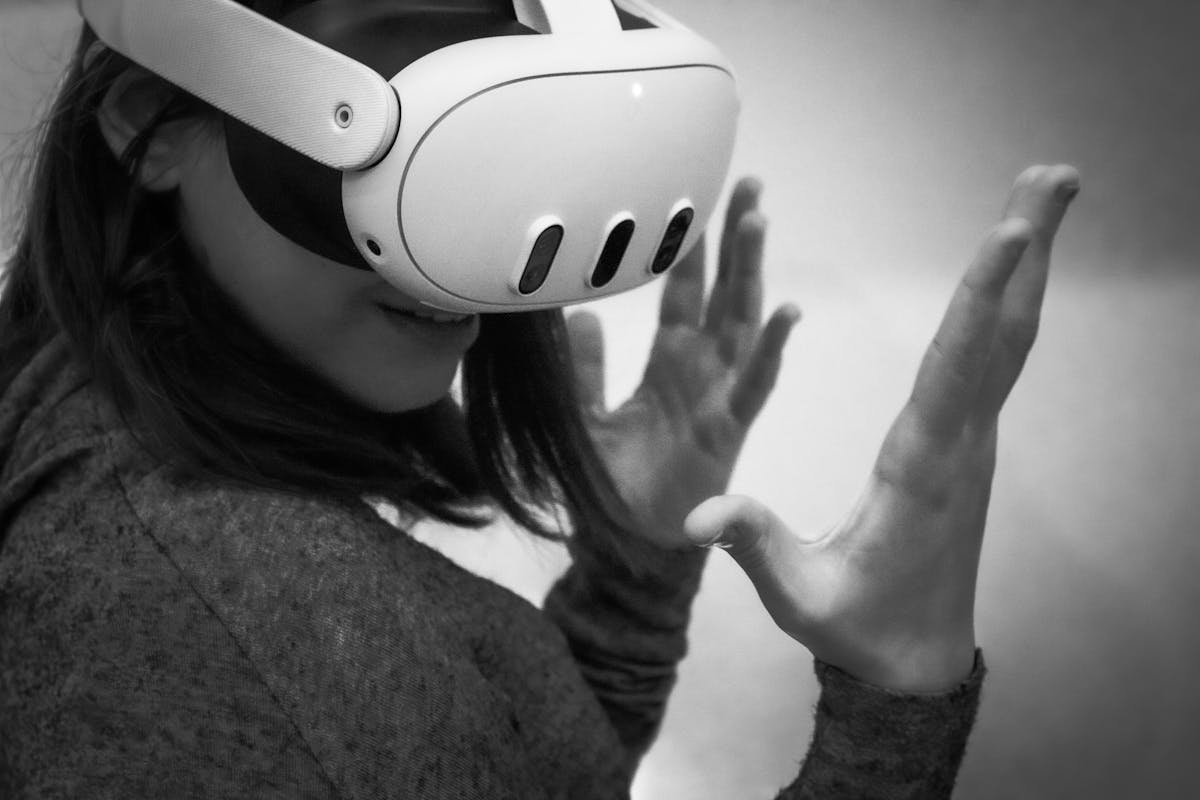 VR creator at workstation